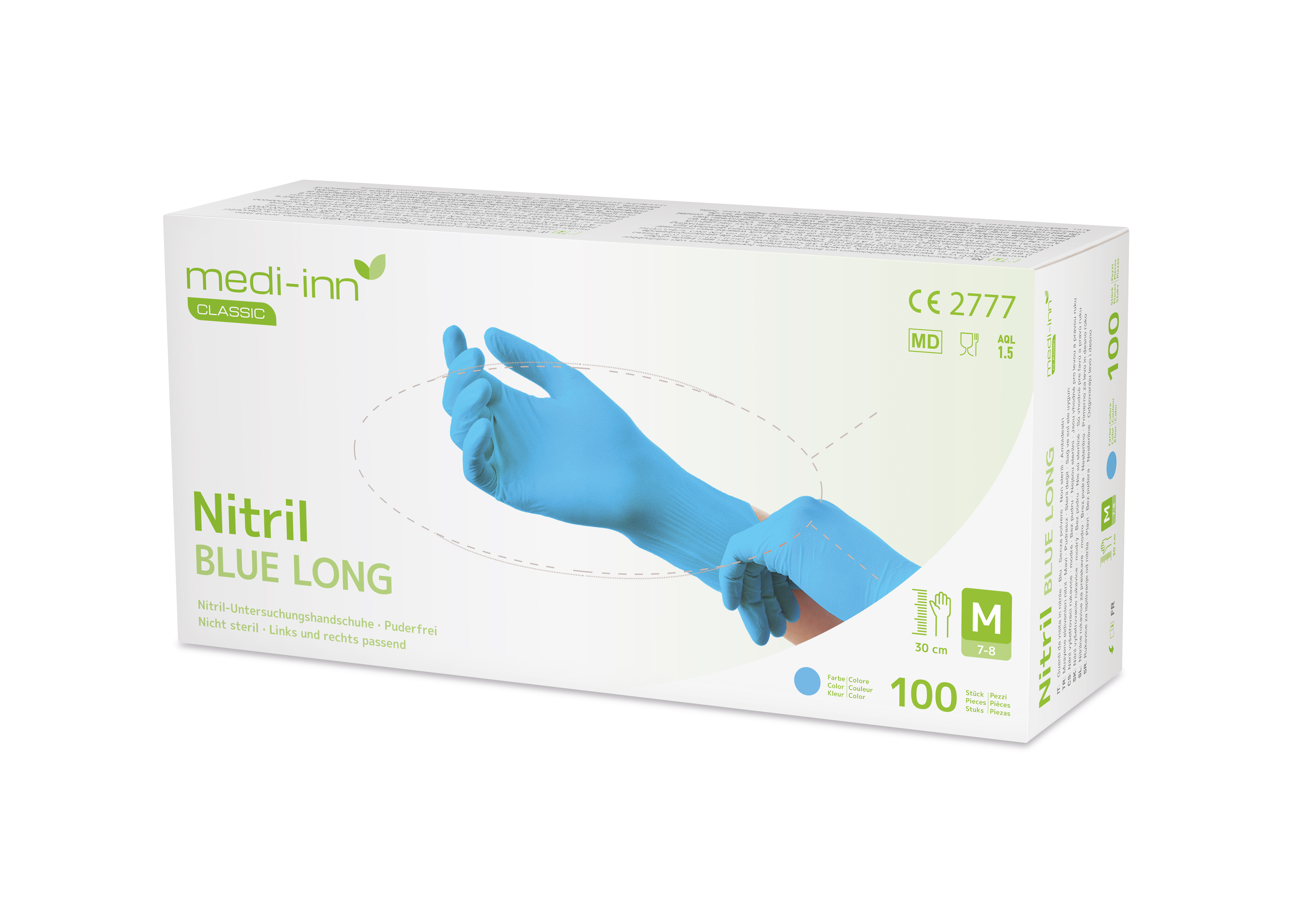 medi-inn® CLASSIC Nitril BLUE LONG